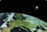 Rapport Espace - Europe - globe terrestre